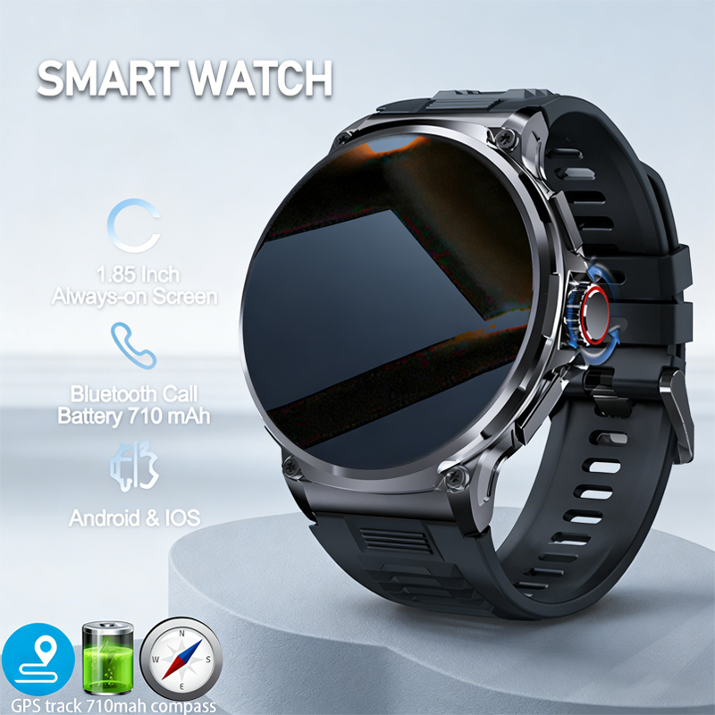 Outdoor Adventure Watches - Relógio Inteligente Masculino 710mAh para Aventura