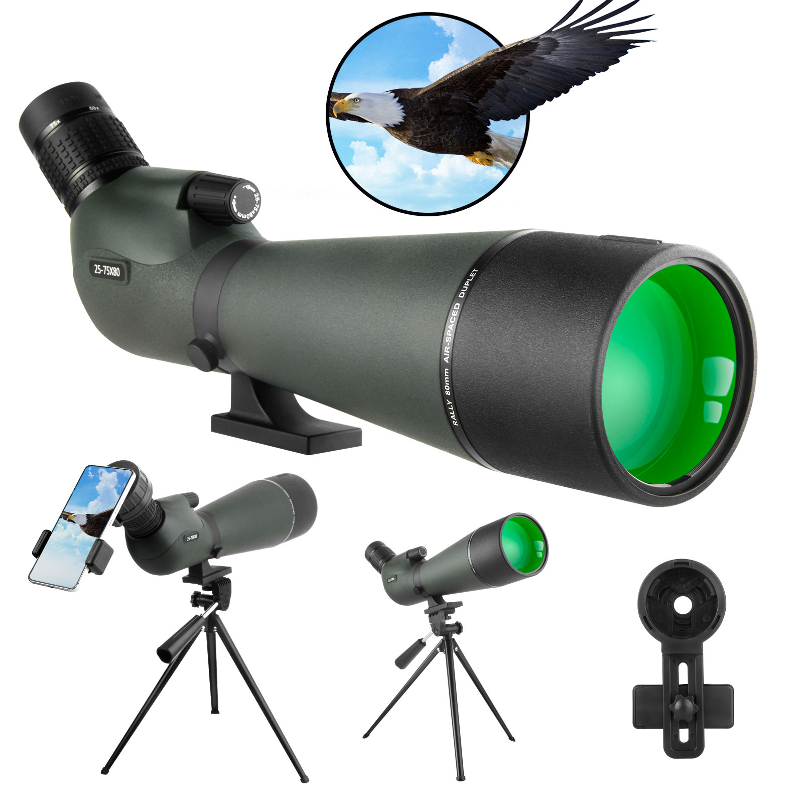 25-75x80 telescópio spotting s - Outdoor Adventure Watches avaliação e preço