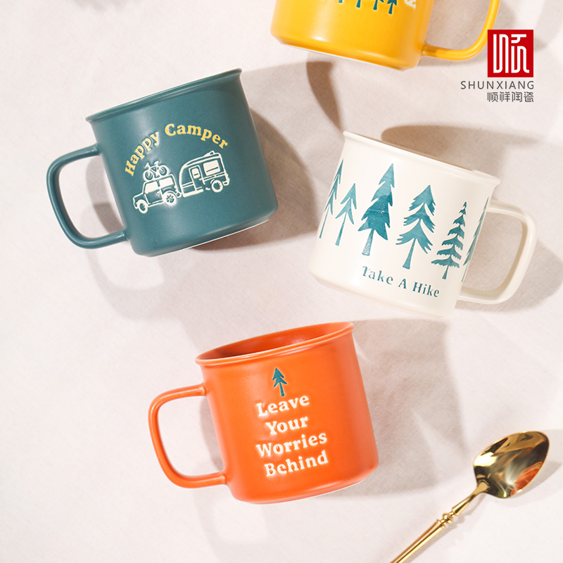 Shunxiang caneca de cerâmica e - Outdoor Adventure Friends avaliação e preço