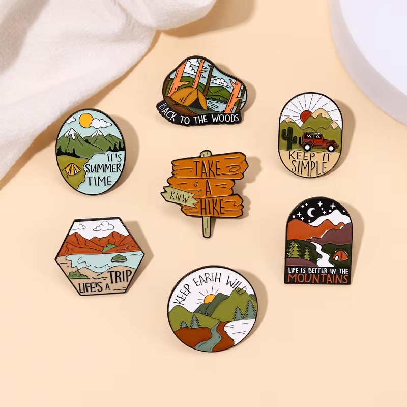 Alfinetes esmaltados para aven - Outdoor Adventure Friends avaliação e preço